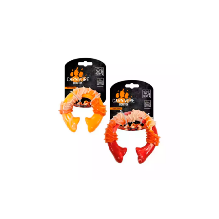 Juguete Carnivore Ring Bone Bacon para Perro