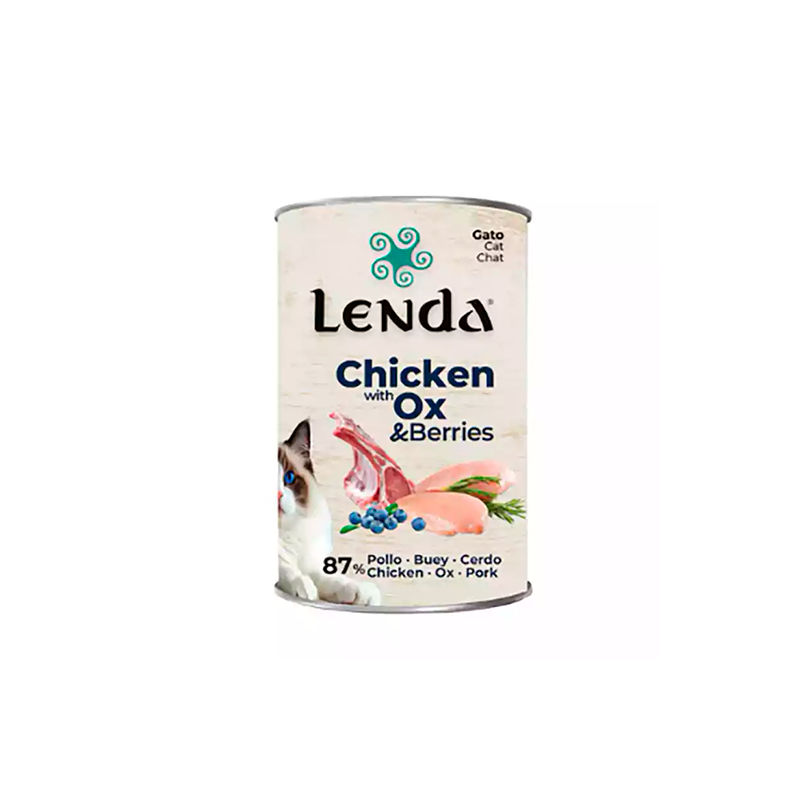 Lenda Pollo con Buey y Arándanos para Gatos 400g