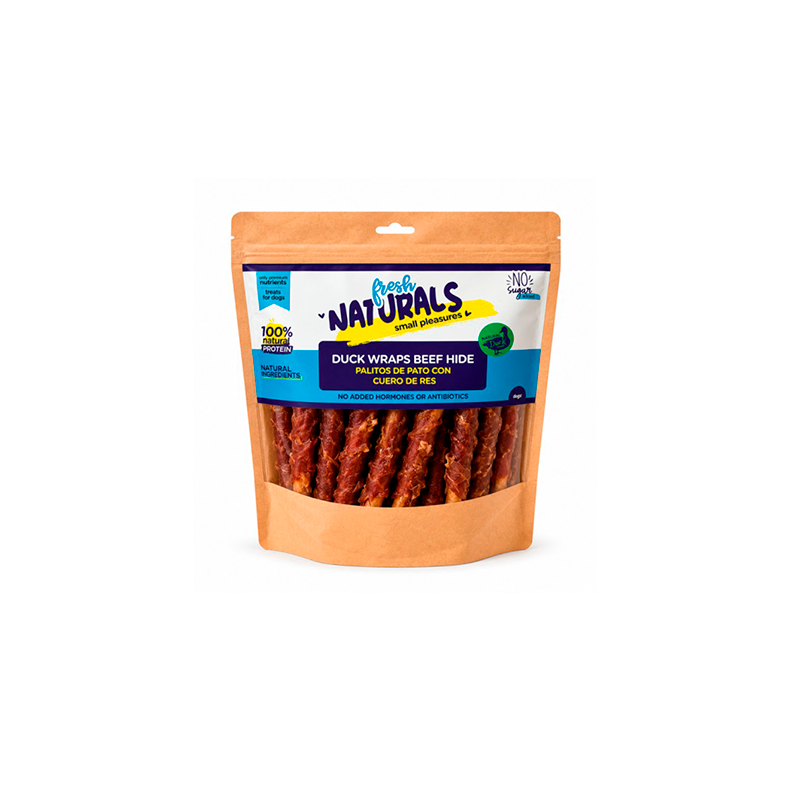 Snack Fresh Naturals Palitos de Pato con Cuero de Res para Perros