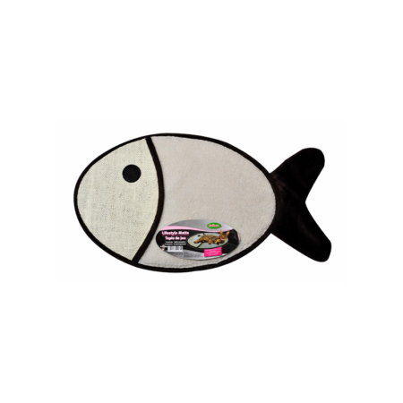 Alfombra-rascadora en forma de pez 70x40cm