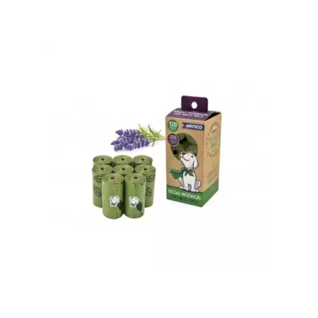 Bolsas Biodegradables Lavanda 8 Rollos