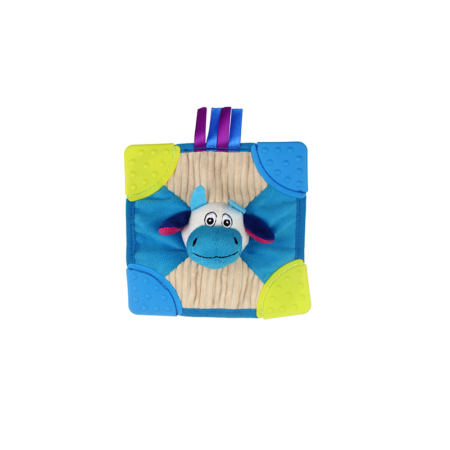 Bubidou vaca cuadrado con papel crujiente y sonaje