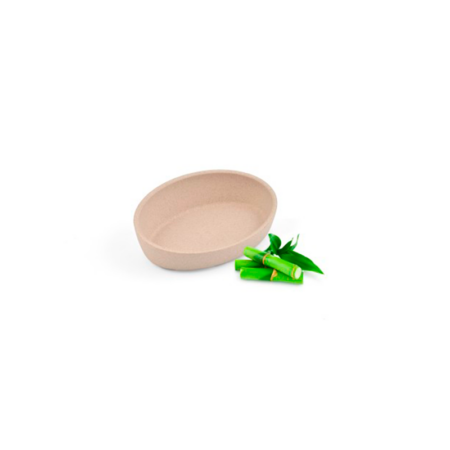 Comedero Bambú Oval para Gatos