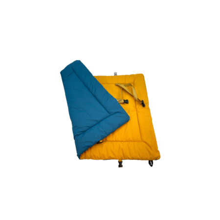 Esterilla de viaje plegable Azul-Mostaz