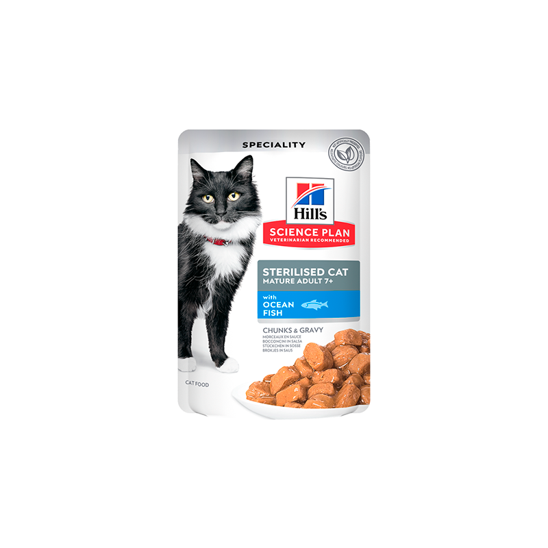 Hill’s Science Plan Tiernos Bocados de Pescado para Gatos Esterilizados