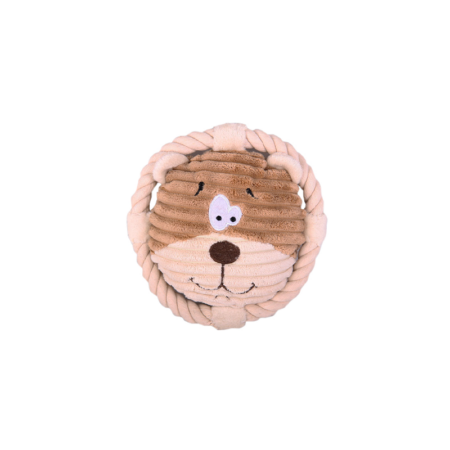 Juguete cara de peluche con cuerda