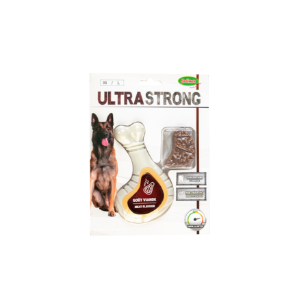 Juguete muslo de pollo con golosina Ultra Strong