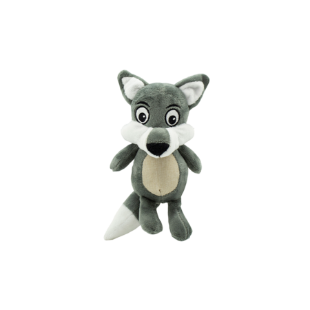 Lobo de peluche con sonajero 15cm