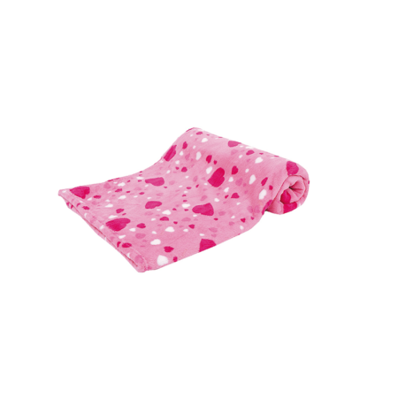 Manta para perros color rosa