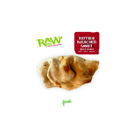 Snack Fresh Raw Pack Hocico Blanco de Búfalo para Perros
