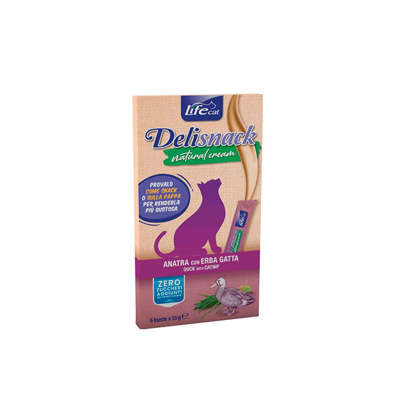 CREMA LIFE CAT PATO CON HIERBA GATERA 6X15 GR