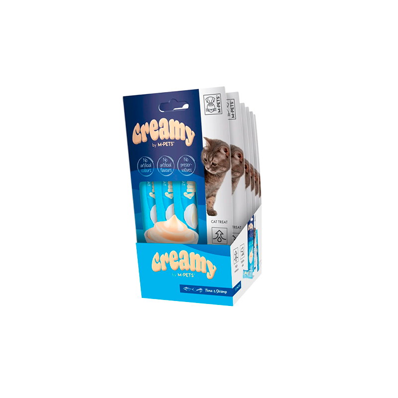 Creamy Cat Treat Atún y Gambas 4x15g