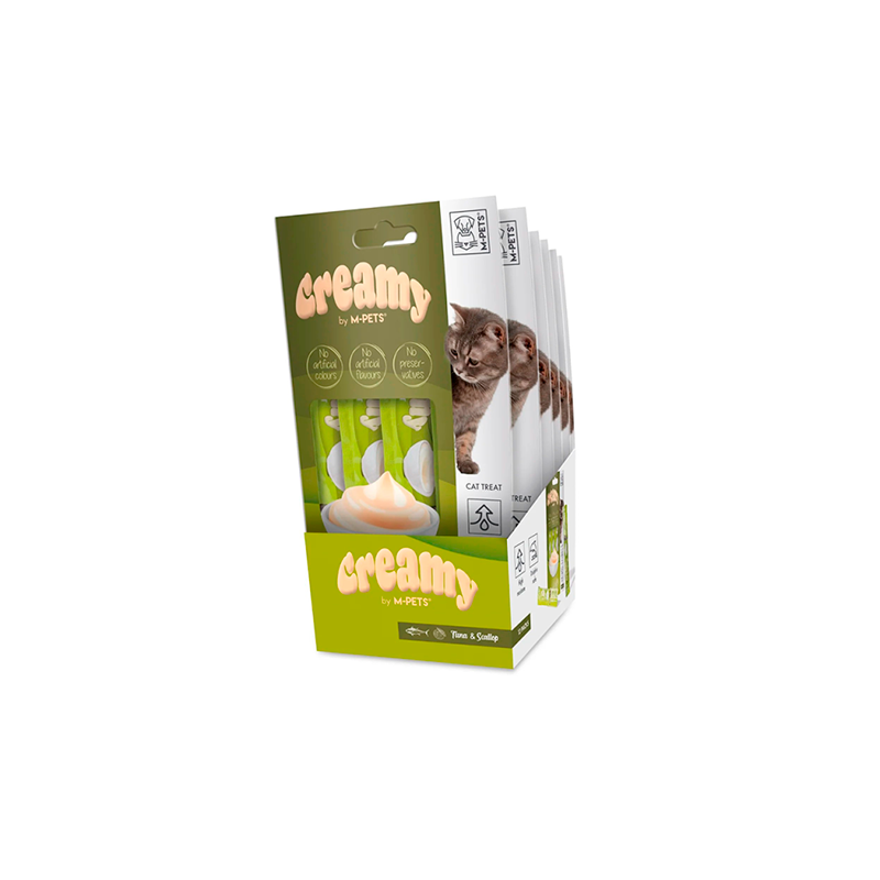 Creamy Cat Treat Vieiras y Atún 4x15g