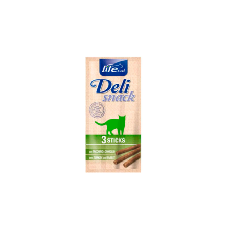 DELI SNACK LIFE CAT STICKS PAVO-CONEJO 3X5 GR