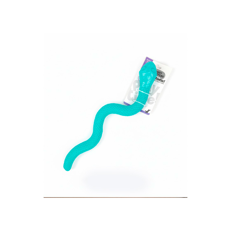 Juguete Doggy Masters Serpiente Dispensadora para Perros rosa azul