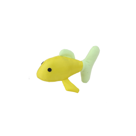 Pez en lienzo y peluche fluorescente con Catnip