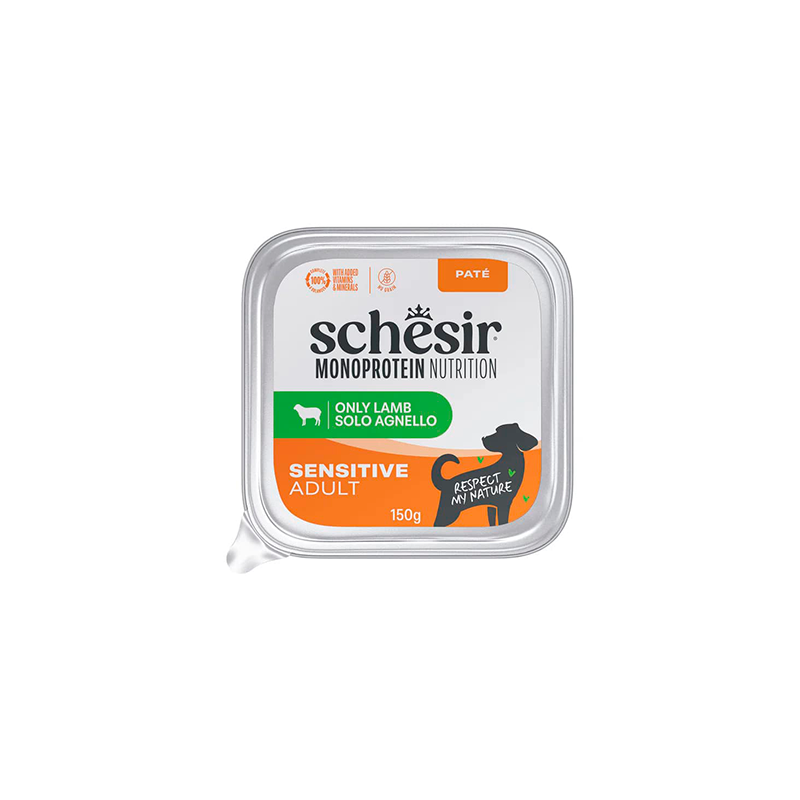 SCHESIR MONOPROTEIN CORDERO TARRINA 150 GR