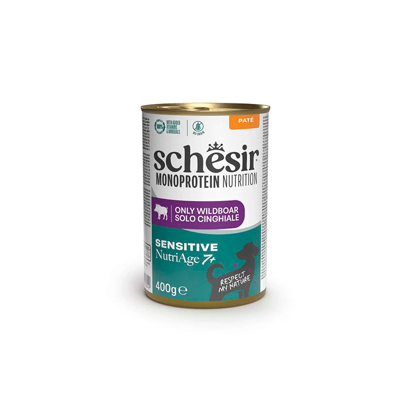 Schesir monoprotein jabalí senior para perro 150 - 400Gr - Imagen 2