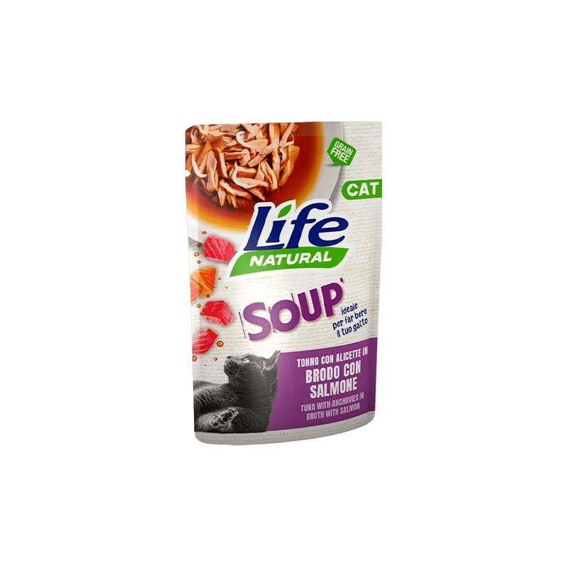 SOPA LIFE CAT ATÚN CON ANCHOETAS Y SALMÓN 60