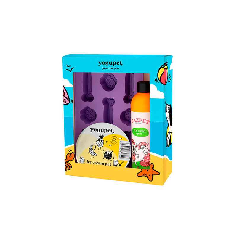 Yogupet Summerbox Helado + Gazpet + Molde para Perros y Gatos