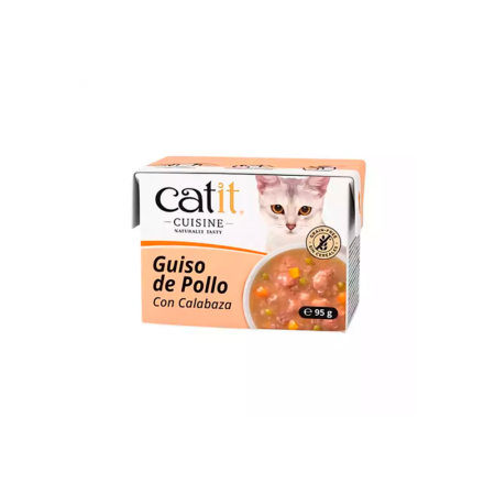 Guiso Catit Cuisine de Pollo con Calabaza para Gato