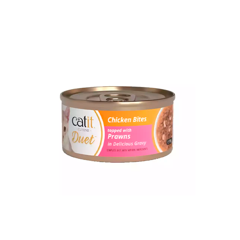 Lata catit cuisine duet para gatos 75Gr - Imagen 3