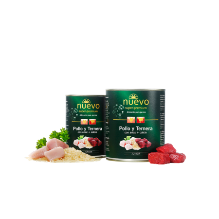 Lata Perro JUNIOR Pollo y Ternera, NUEVO