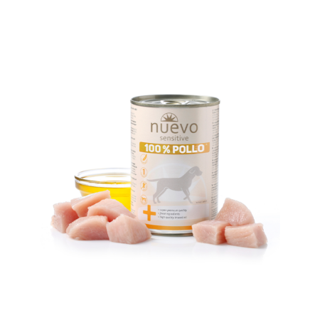 Lata Perro SENSITIVE 100% Pollo, NUEVO, 400 g