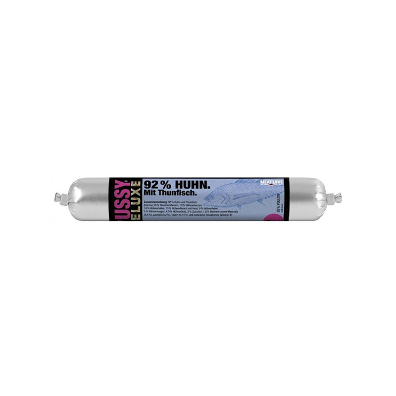 Salchicha Gato Pollo 92%, FLEISCHELUST, 100 g