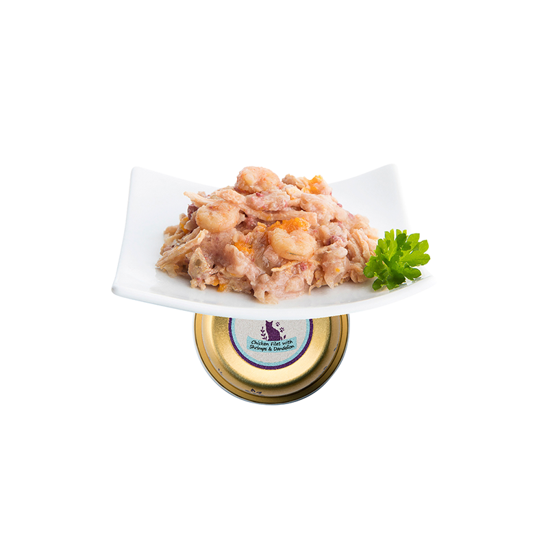 Tarrina Gato TENDER Filetes de Pollo y Gambas, NUEVO, 85 g