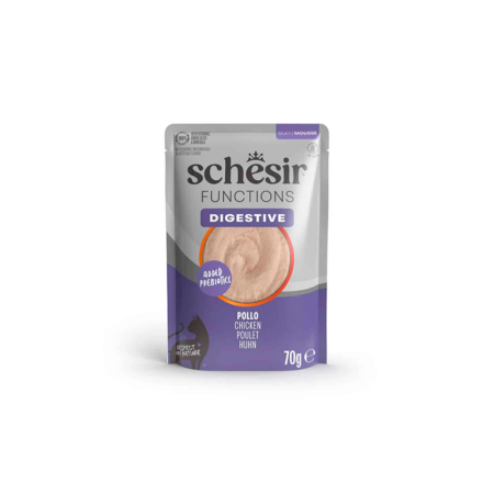 SCHESIR FUNCTIONS DIGESTIVE POLLO MOUSSE 70 GR
