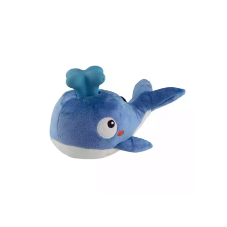 Ballena de Peluche con Chorro de Goma para Perros