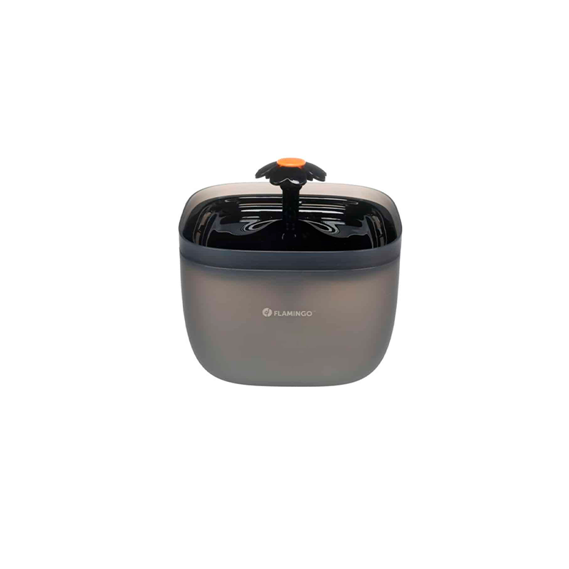 Bebedero fuente Flowie Cuadrado Negro 2 Litros