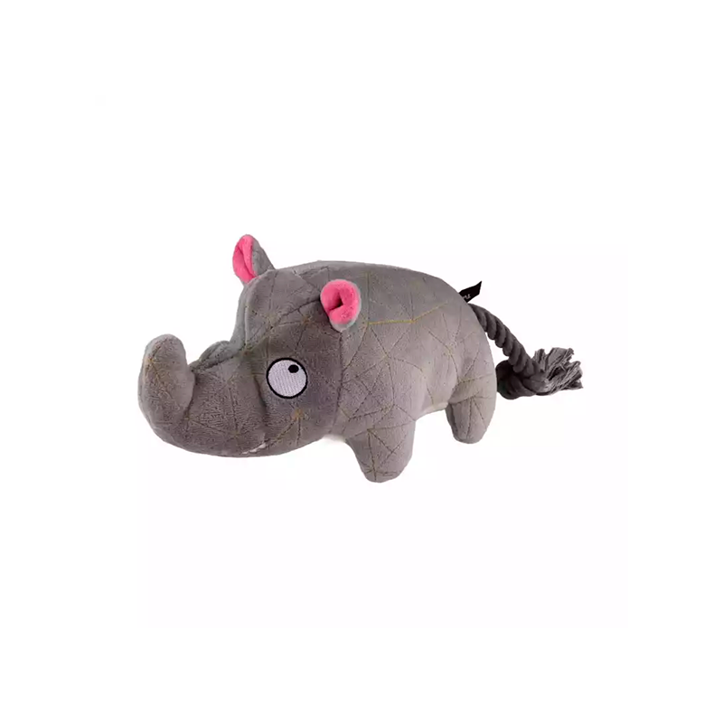 Rinoceronte de Peluche Súper Acolchado para Perros